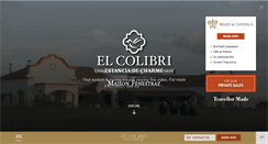 Desktop Screenshot of estanciaelcolibri.com